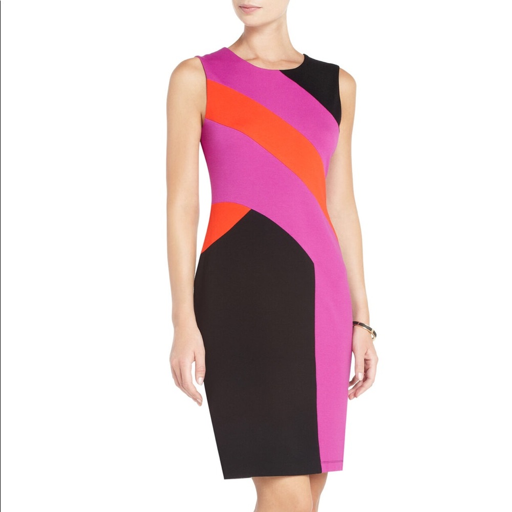 BCBG Gladys Color Block Dress